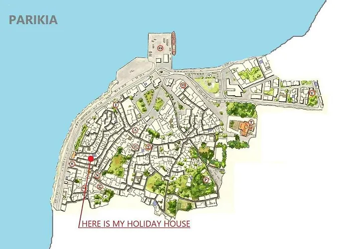 Charming Maison With Terrace, Parikia Center *